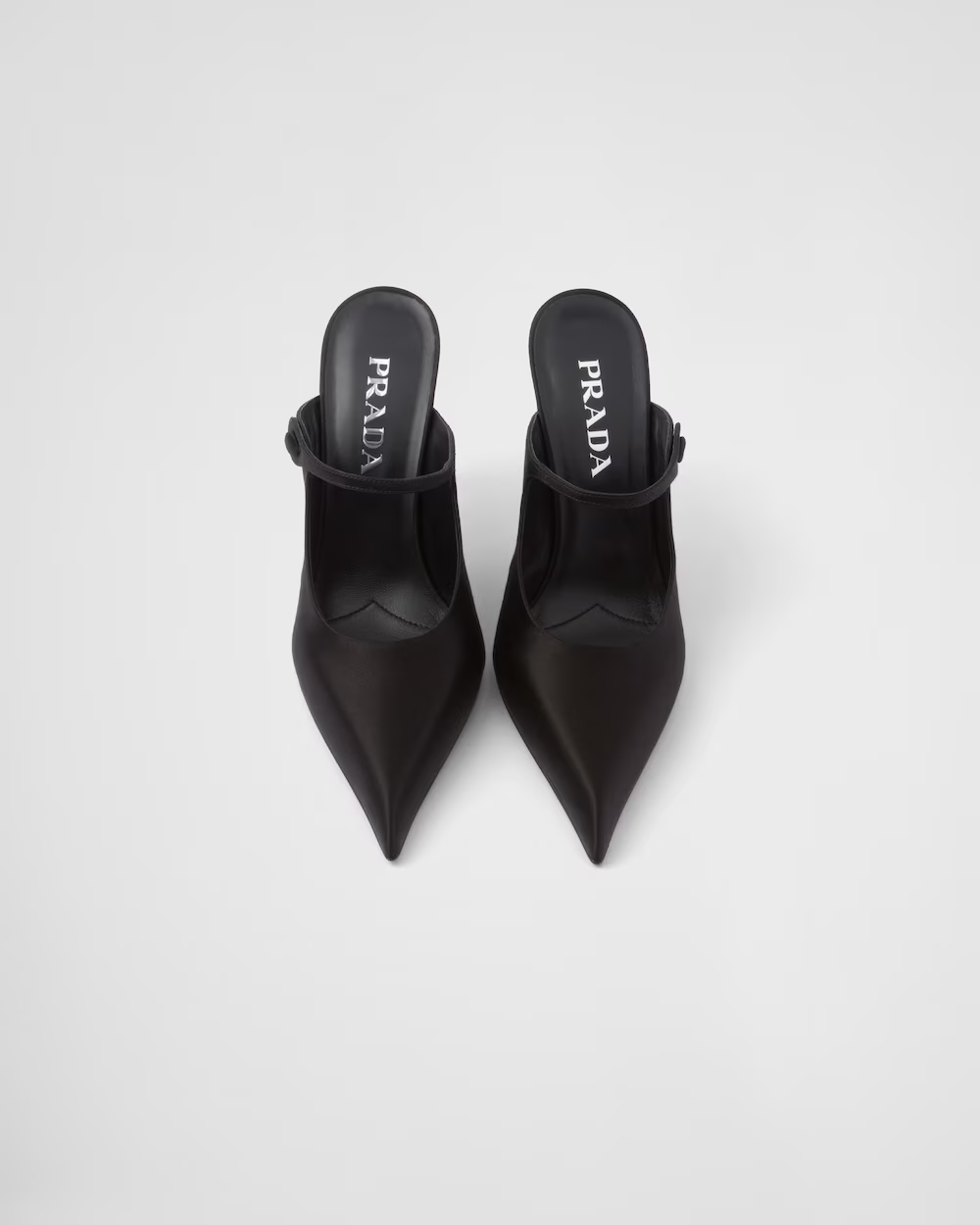 Satin high-heeled mules